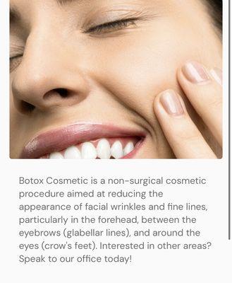 Botox and Fillers now available