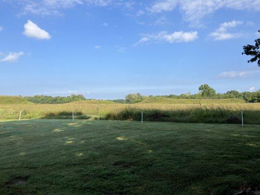 Looking at longest mound from parking area