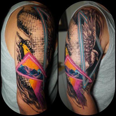 My arm half sleeve work by Darl!