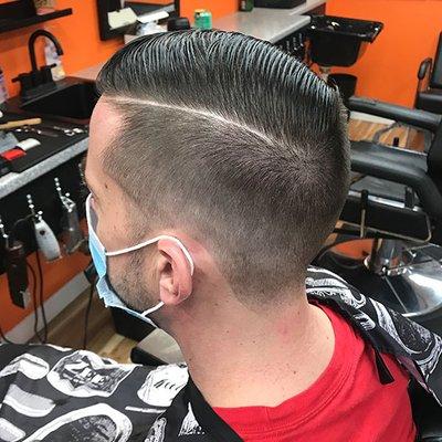 Clean Parted Men's Haircut