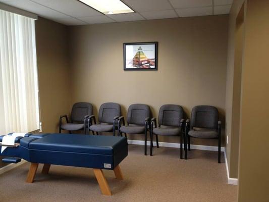 Waiting area for therapy