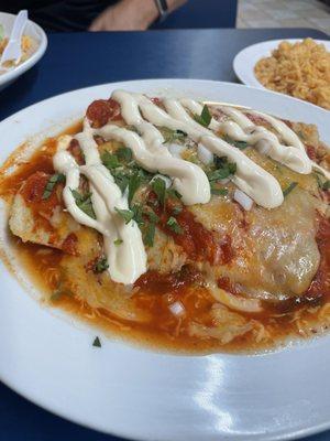 Chicken enchiladas