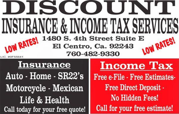 Discount Insurance & Income Tax