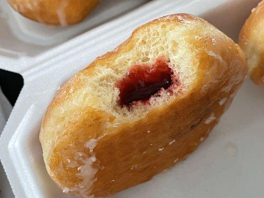 Filling Donut, raspberry