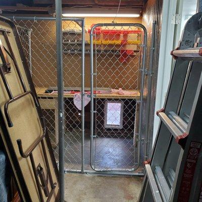 Custom Dog Kennel Inside