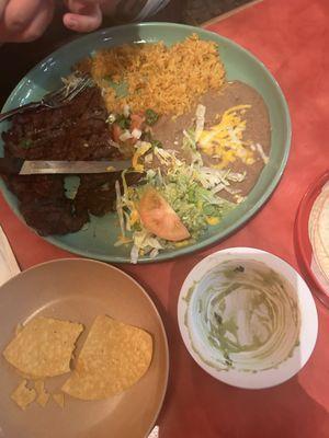 Carne asada plate