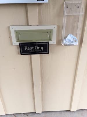 They have a rent drop box!