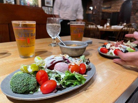 Salad Bar, simple but good. They have real bacon bits.