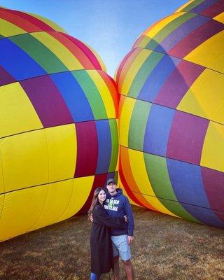 Waiting for balloons to fill