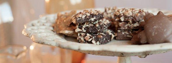 Dark Chocolate Pecan Toffee