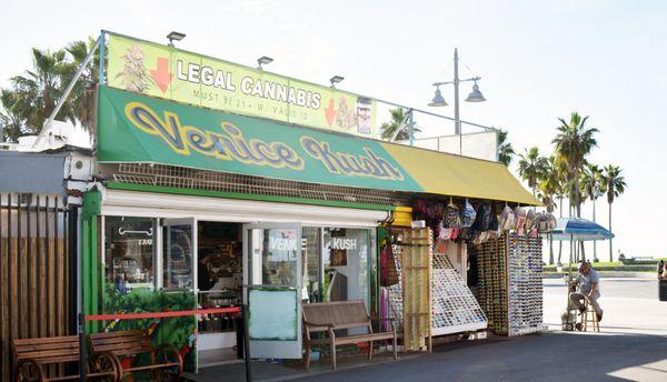 Venice Kush Store on the boardwalk in Venice beach.