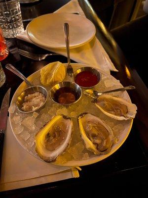 Oysters! Yum. You can order as many or as little as ya want