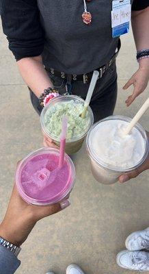 Pink Cadillac, cookies and cream, and matcha smoothies