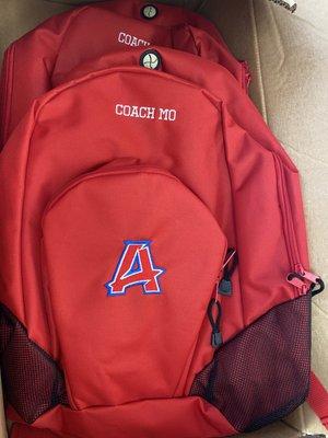 Embroidery backpacks we provided