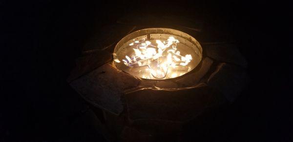 Custom hand built outside fire pit