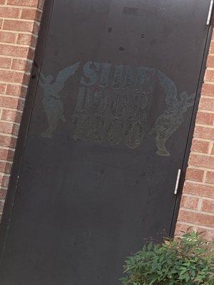 Side door of "Side Door Tacos"