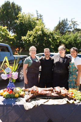 Our pig roast was a specialty add-on item