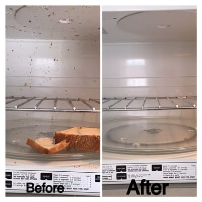 Before and after if a move out cleaning