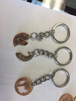 Cool keychains made from penny's