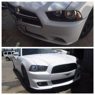 2013 Charger upgraded to SRT front end after accident