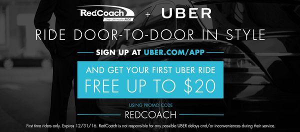 RedCoach partners with Uber!