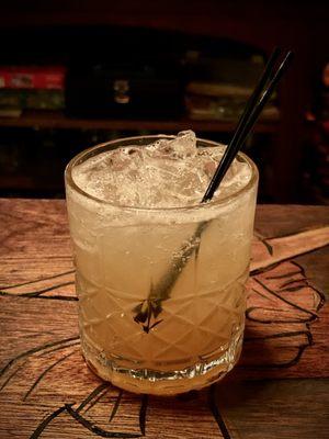 Pear-ly There: pear cordial, frangelico, bitters