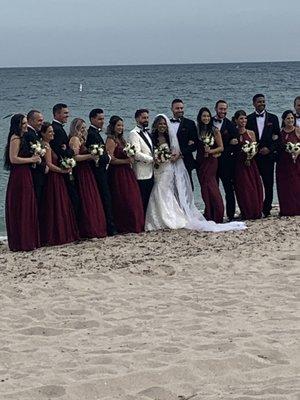 Wedding on the beach  Beautiful ‍