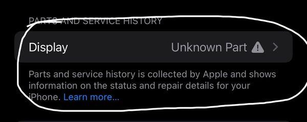 What is now permanently on my iPhones about section in settings. This affects my trade in value and my ability to get on Apple Care...