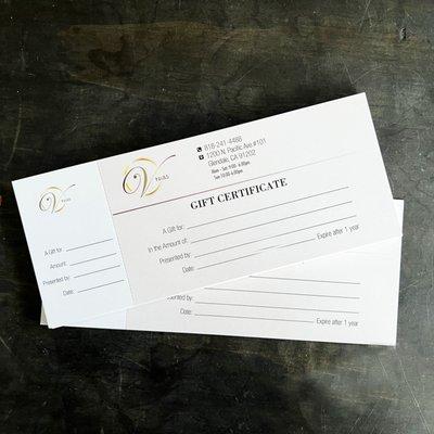 Nails & spa gift certificate