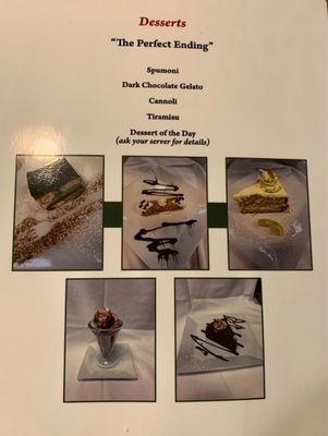 Dessert menu 7/2021