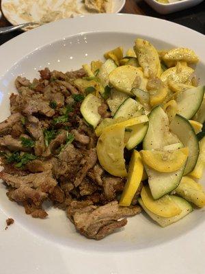 Shawarma and Roasted Zucchini with Za'atar