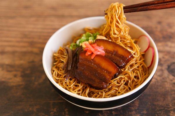 POPO'S NOODLE with tender PORK BELLY