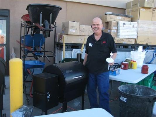 BBQin on the Traeger... yummmmm