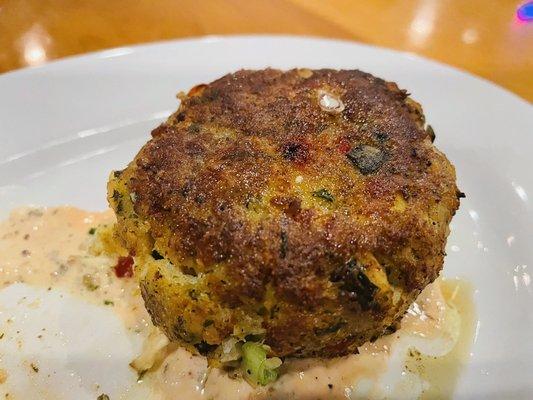 Crab cake, more like crab dressing