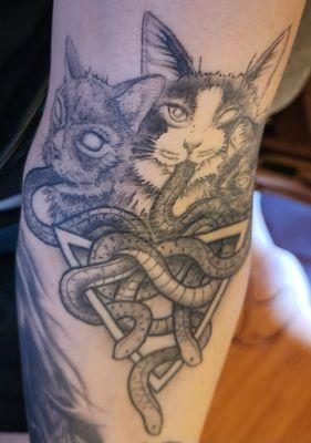 My 3 Cats (Artist: Geselle) - Absolutely love her work, and will continue to keep coming back.