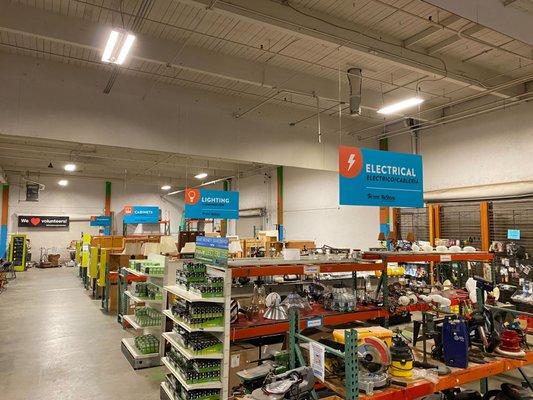 Interior photo of the Beaverton ReStore