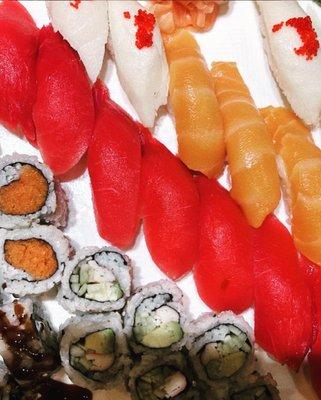 Sushi and sashimi