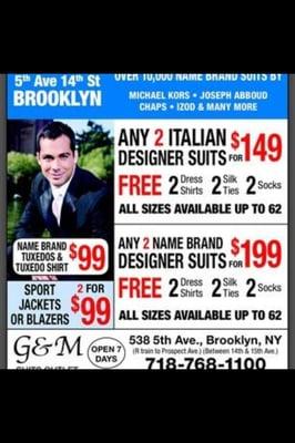 Bring this ad in to recieve specials!