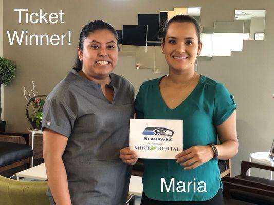 Seahawks Ticket Winner!!