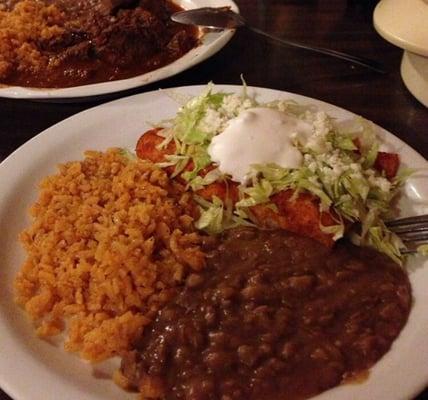 Chicken enchiladas! So authentic and delicious!