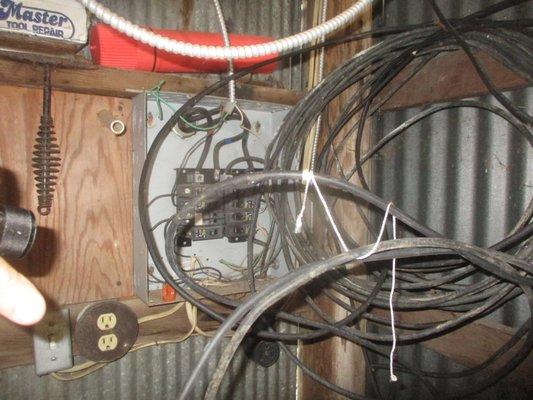 An electrical mess at this Zionsville IN Home Inspection