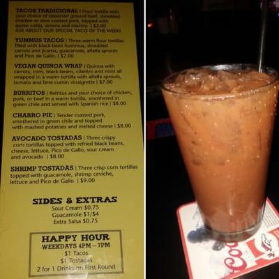 10~16~15 Dble premium vodka Blood Mary..oooh good!  Came here 4 a quick bite after Ophelia's..