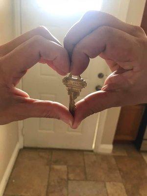 Key to our first home.