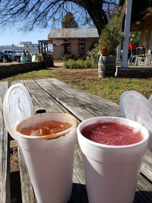 Perfect day for a bubly Mary and a swirl.