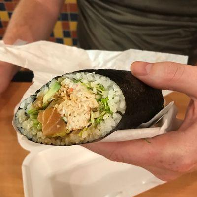 Citrus sushi burrito