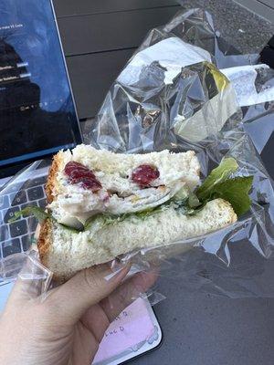 Cranberry Turkey Pesto Sandwich