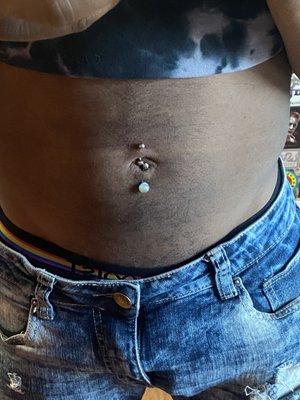 Naval piercing(top)