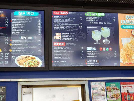 The hanging menu