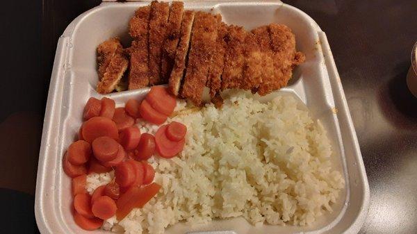 Chicken Katsu with a ton of rice.