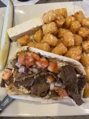 Gyro and Tater Tots